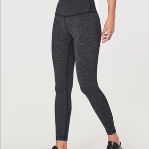 LULULEMON 7/8 grey herringbone leggings